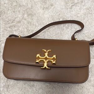 NWT 🎀Tory Burch Brown Leather Eleanor Shoulder Bag
